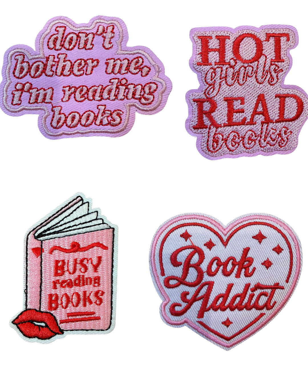 Custom Book Lover Patch Tote Bag