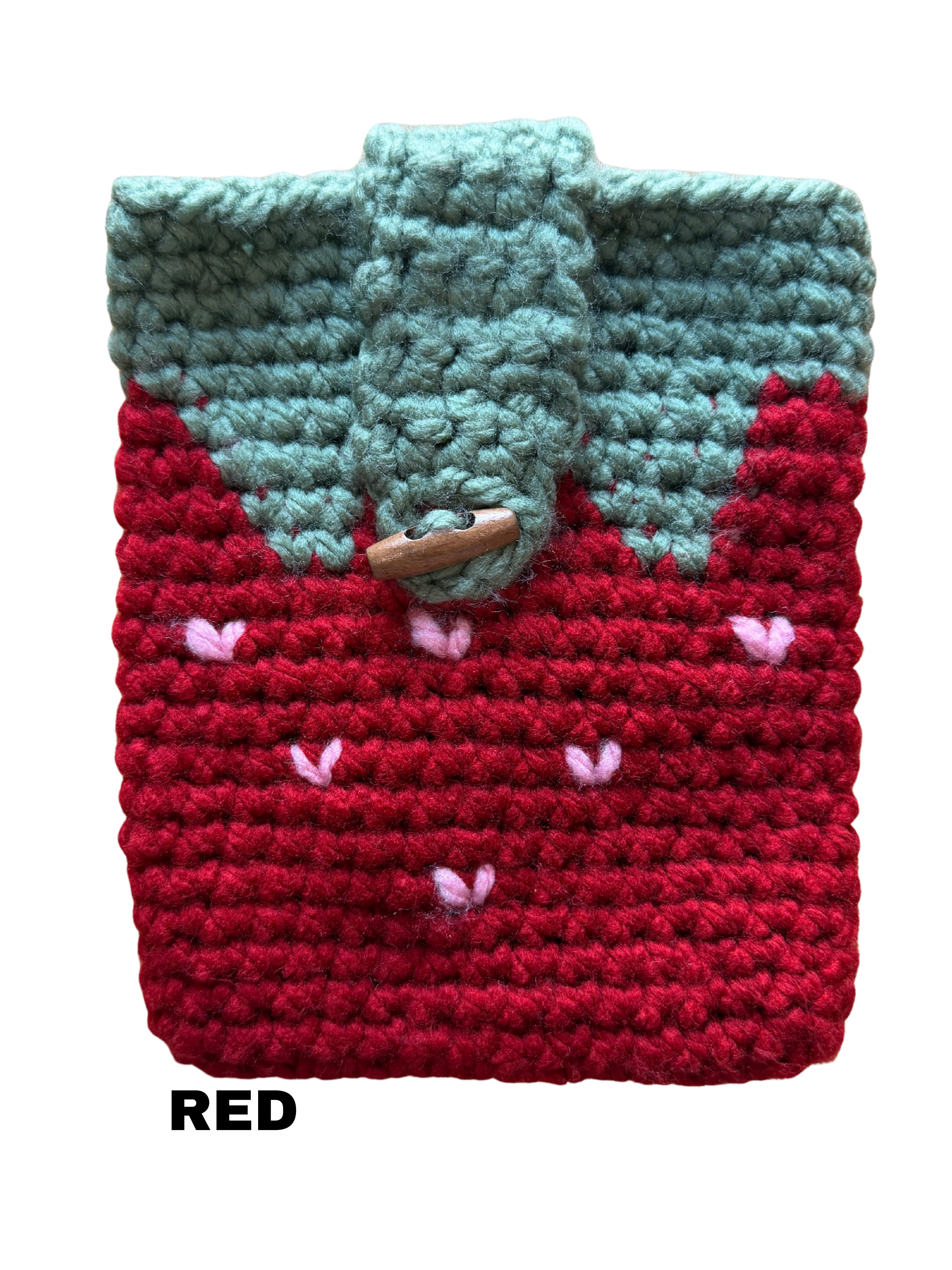 Crochet Strawberry Kindle Sleeves