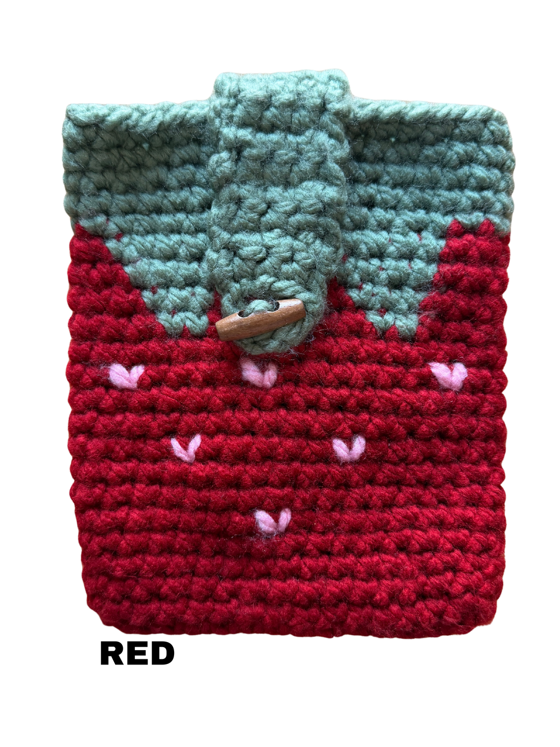 Crochet Strawberry Kindle Sleeves