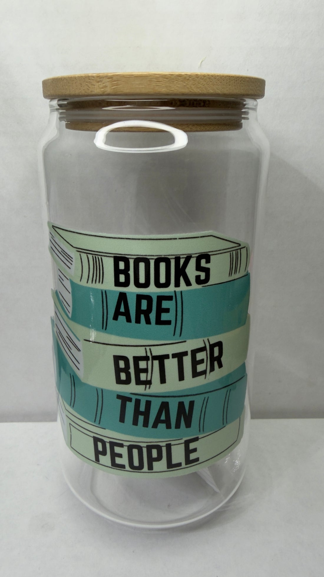 Bookish drink tumbler with lid and straw