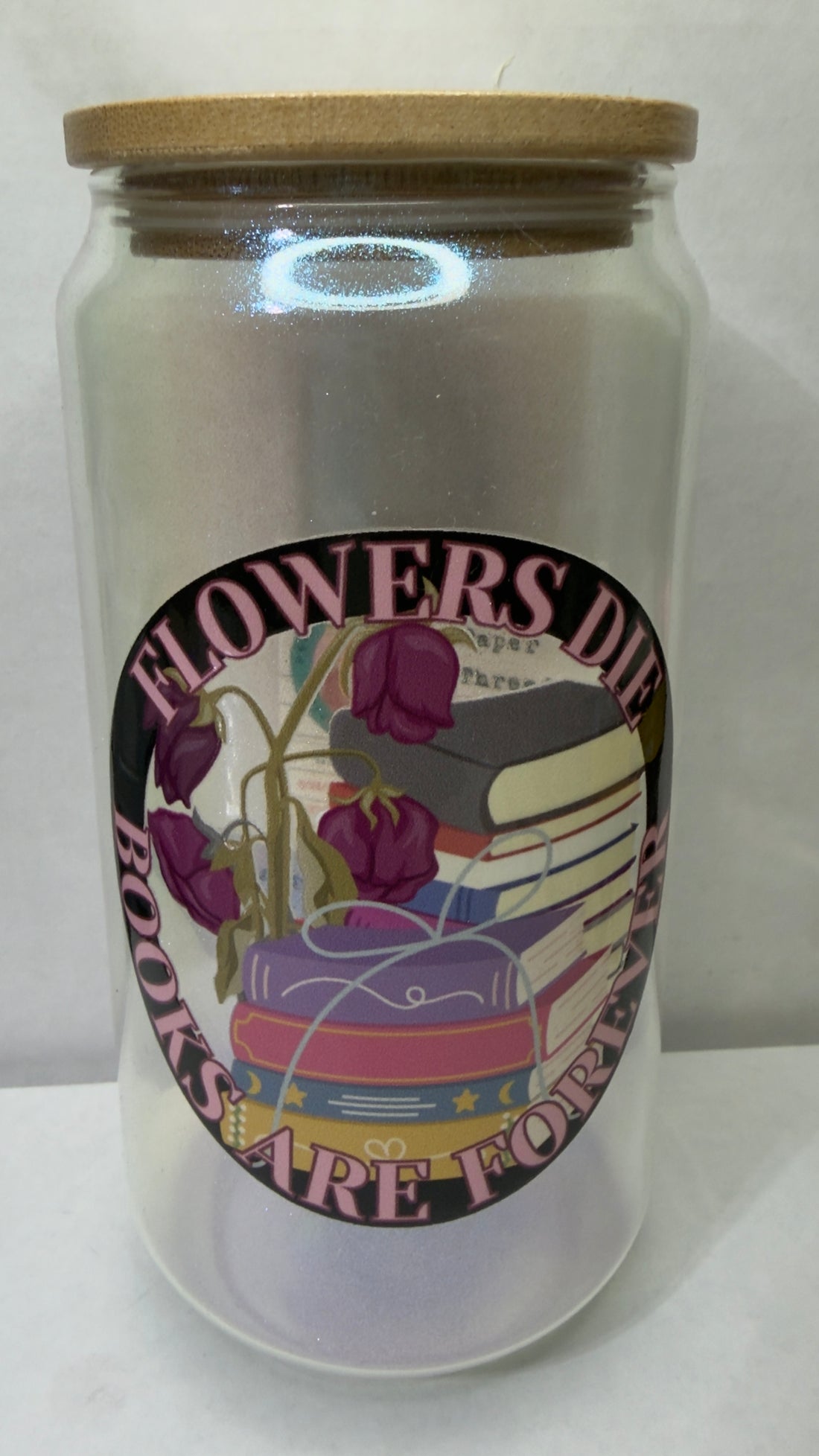 Bookish drink tumbler with lid and straw