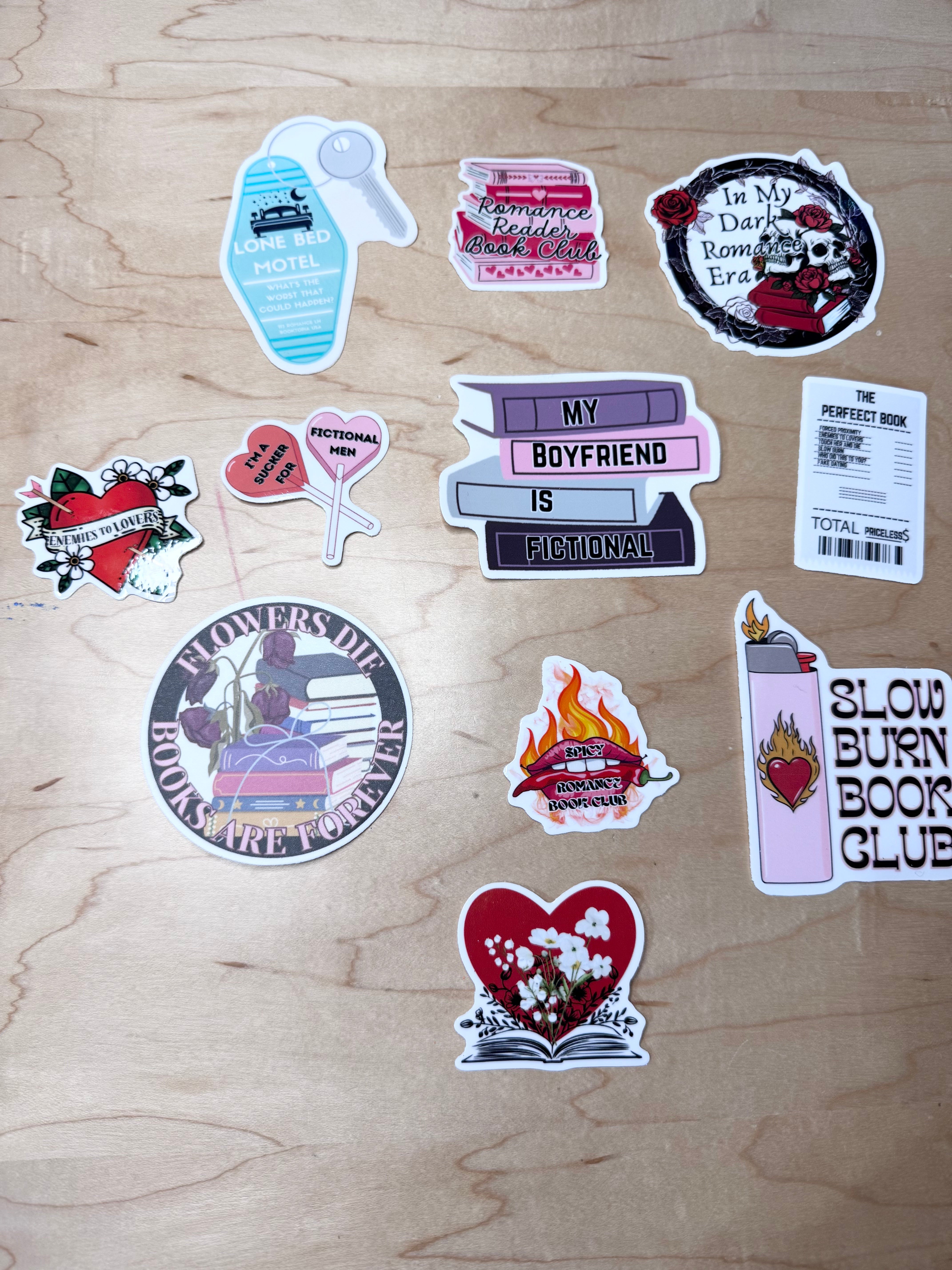 Romance Book Lover sticker pack