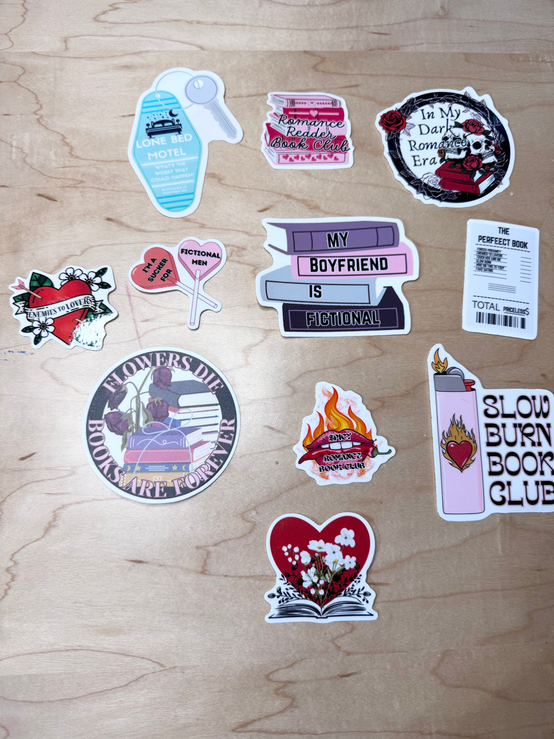 Romance Book Lover sticker pack