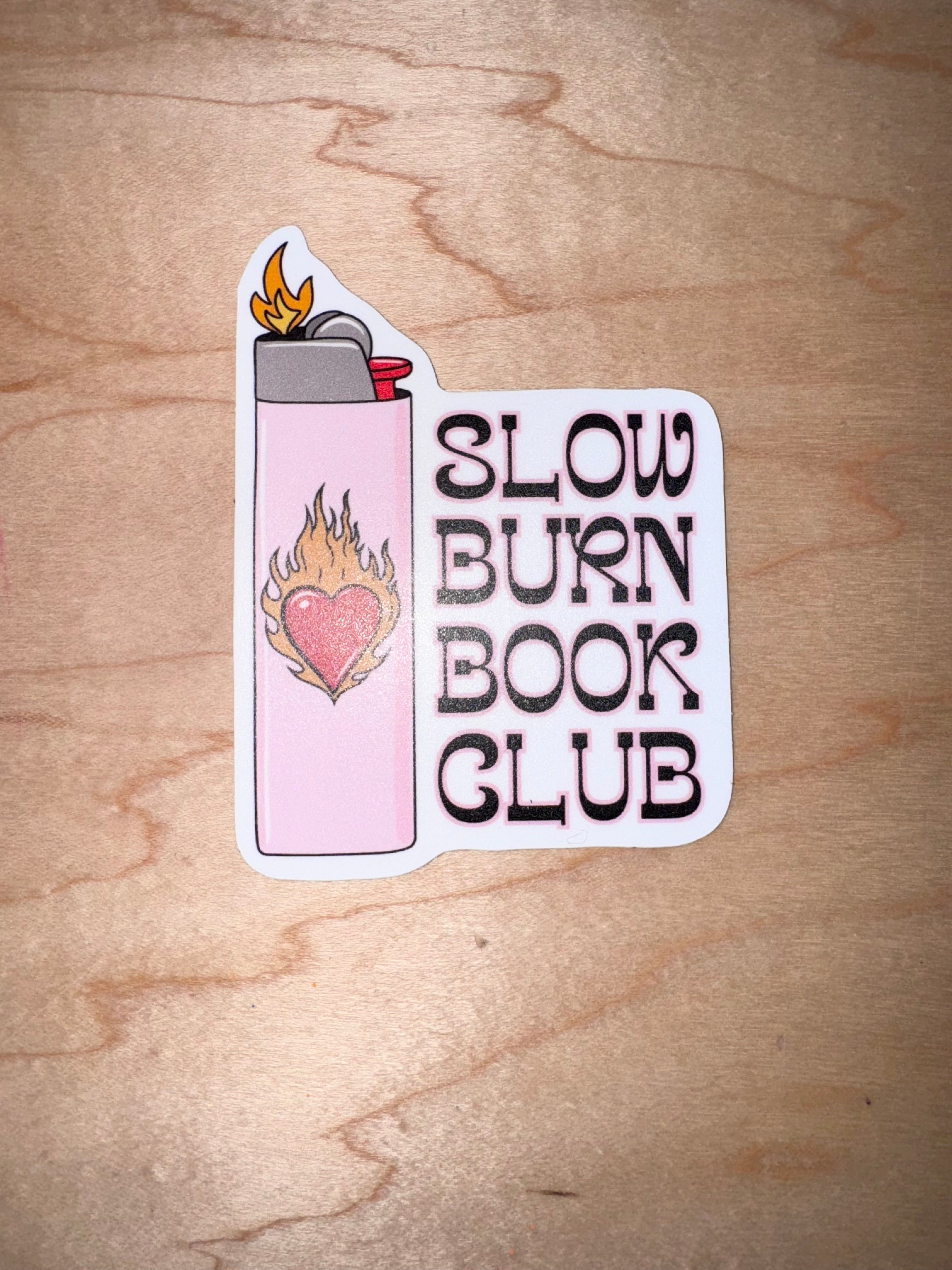 Slow Burn Book Club Romance sticker