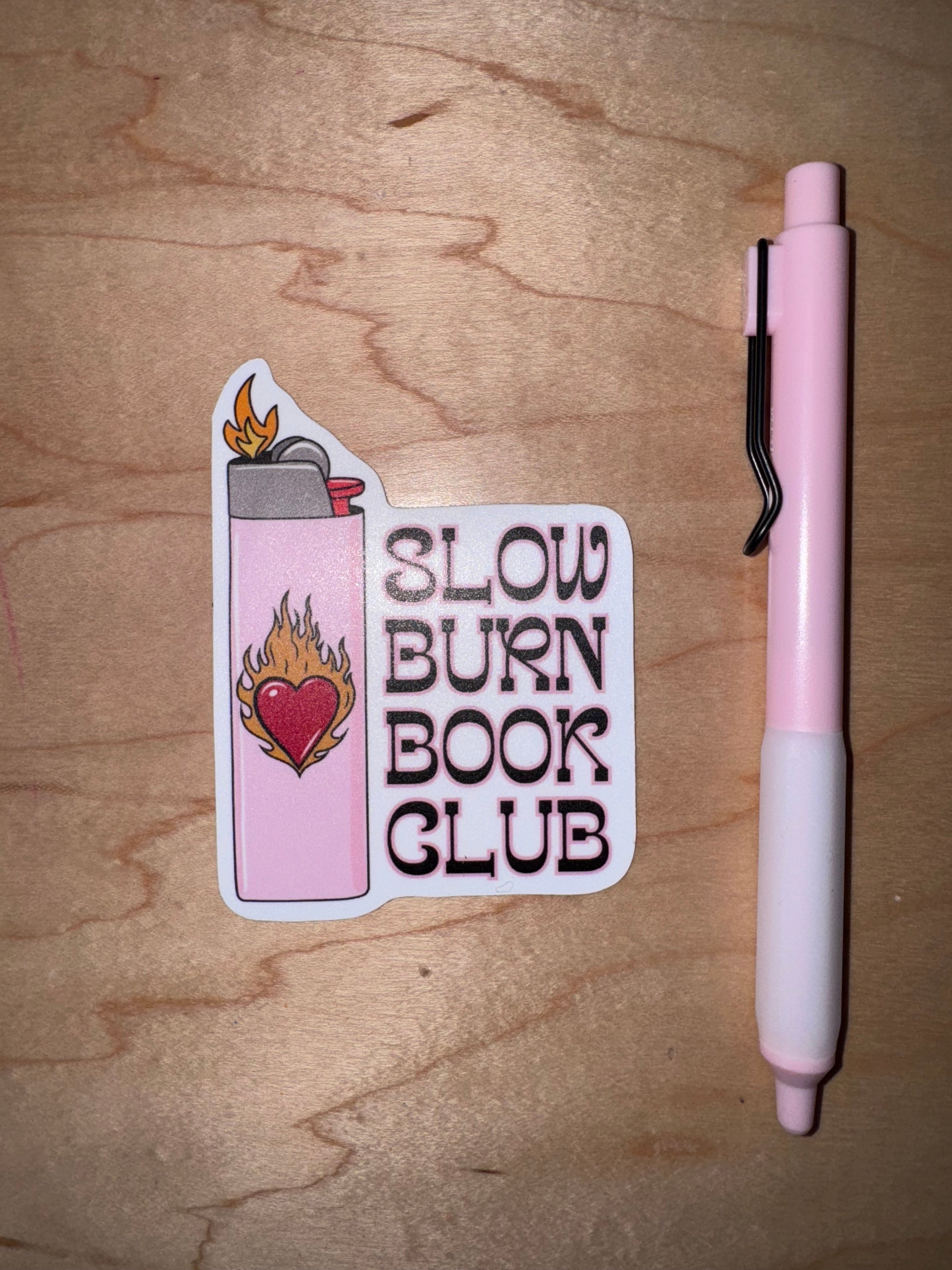 Slow Burn Book Club Romance sticker