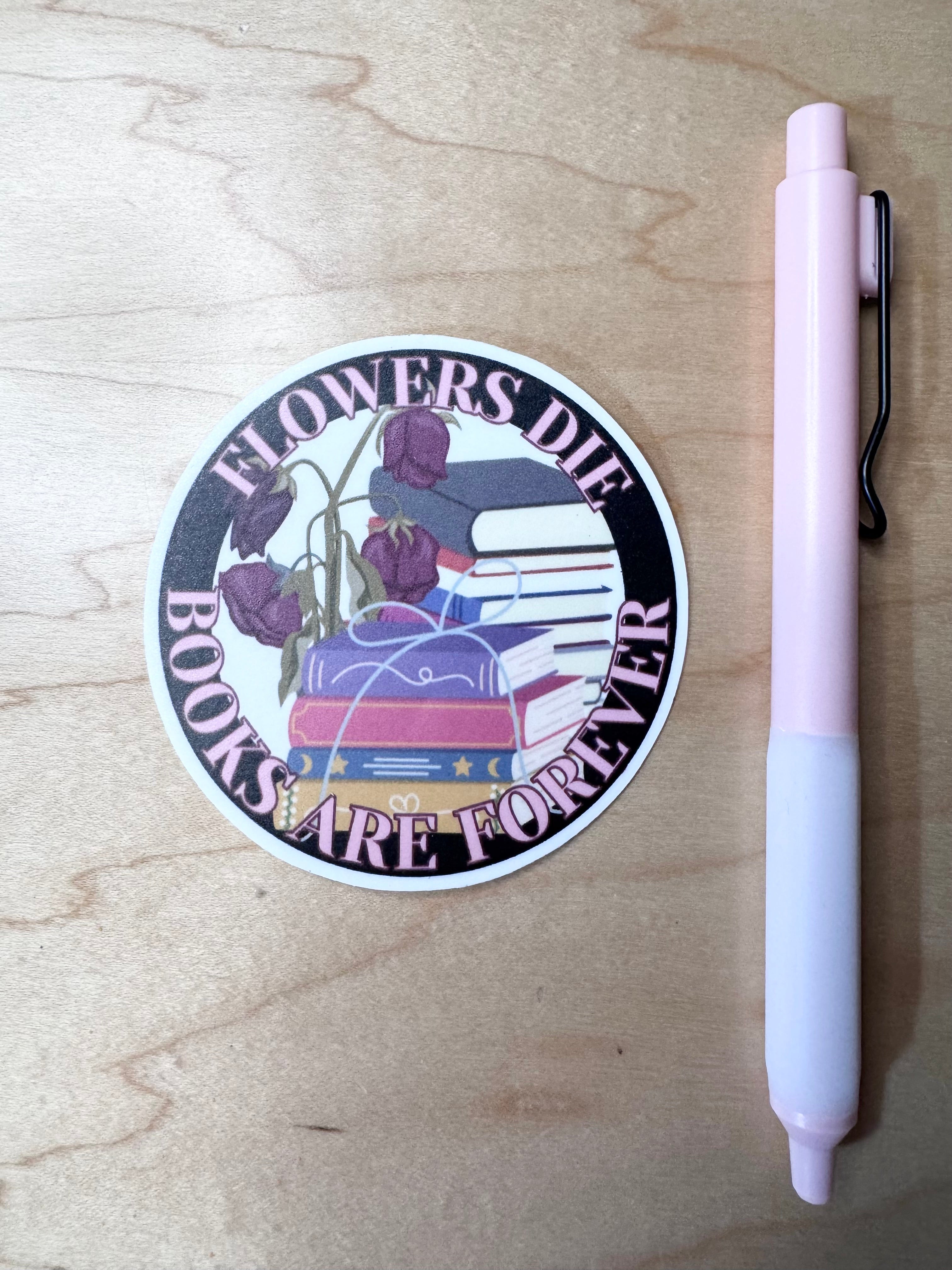 Books are Forever Romance Lover Book sticker