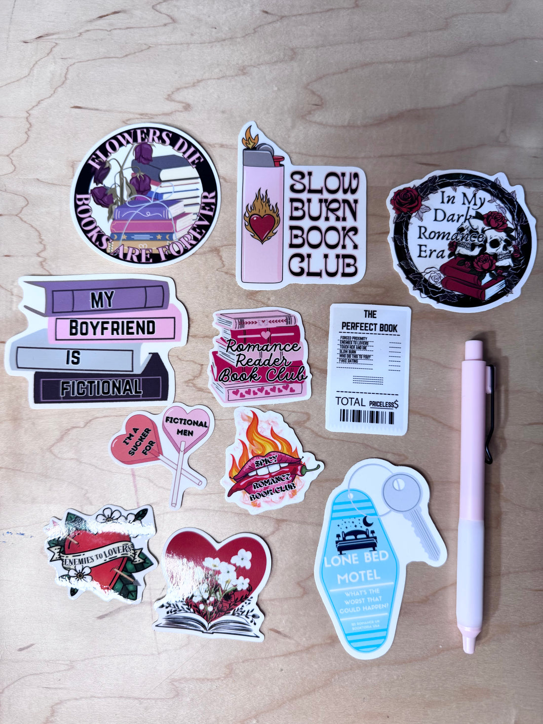 Romance Book Lover sticker pack