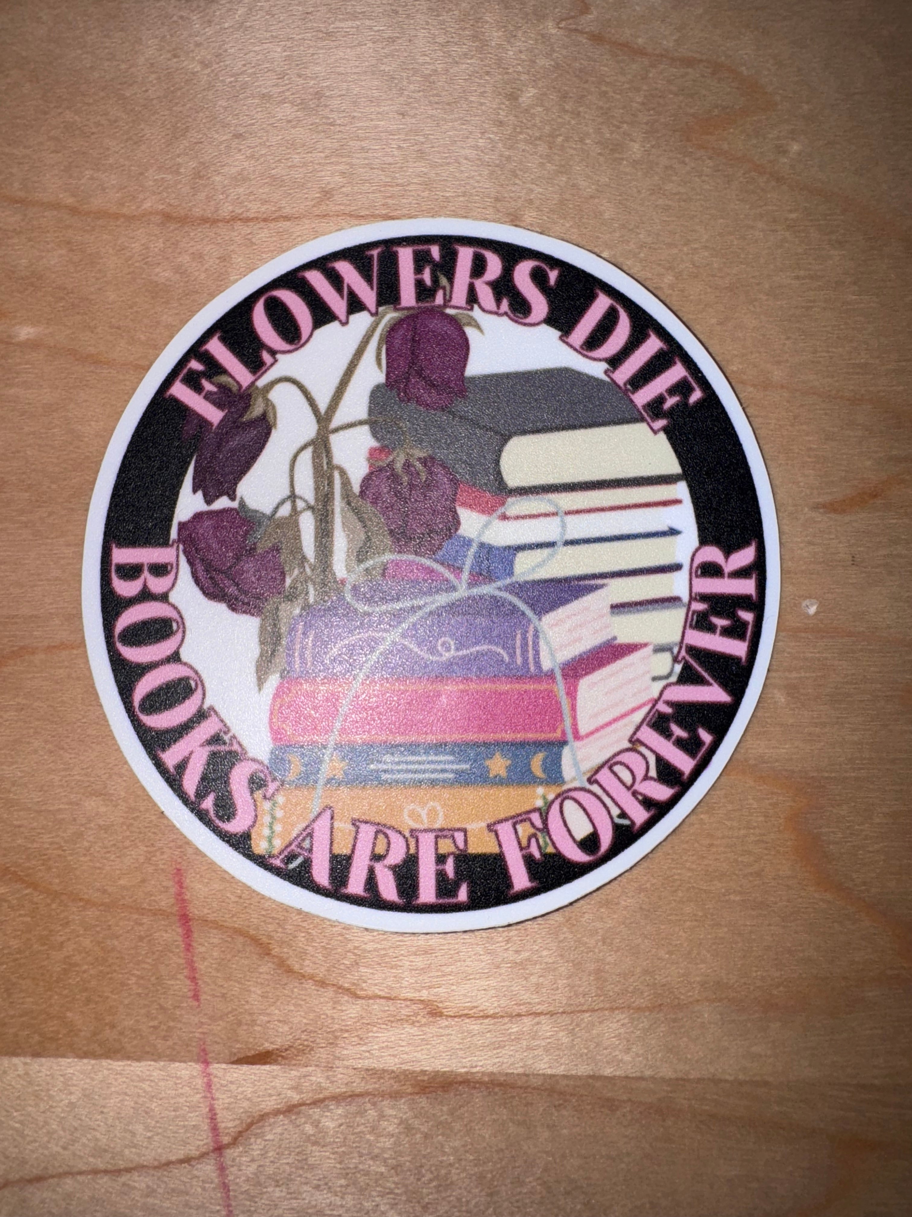 Books are Forever Romance Lover Book sticker