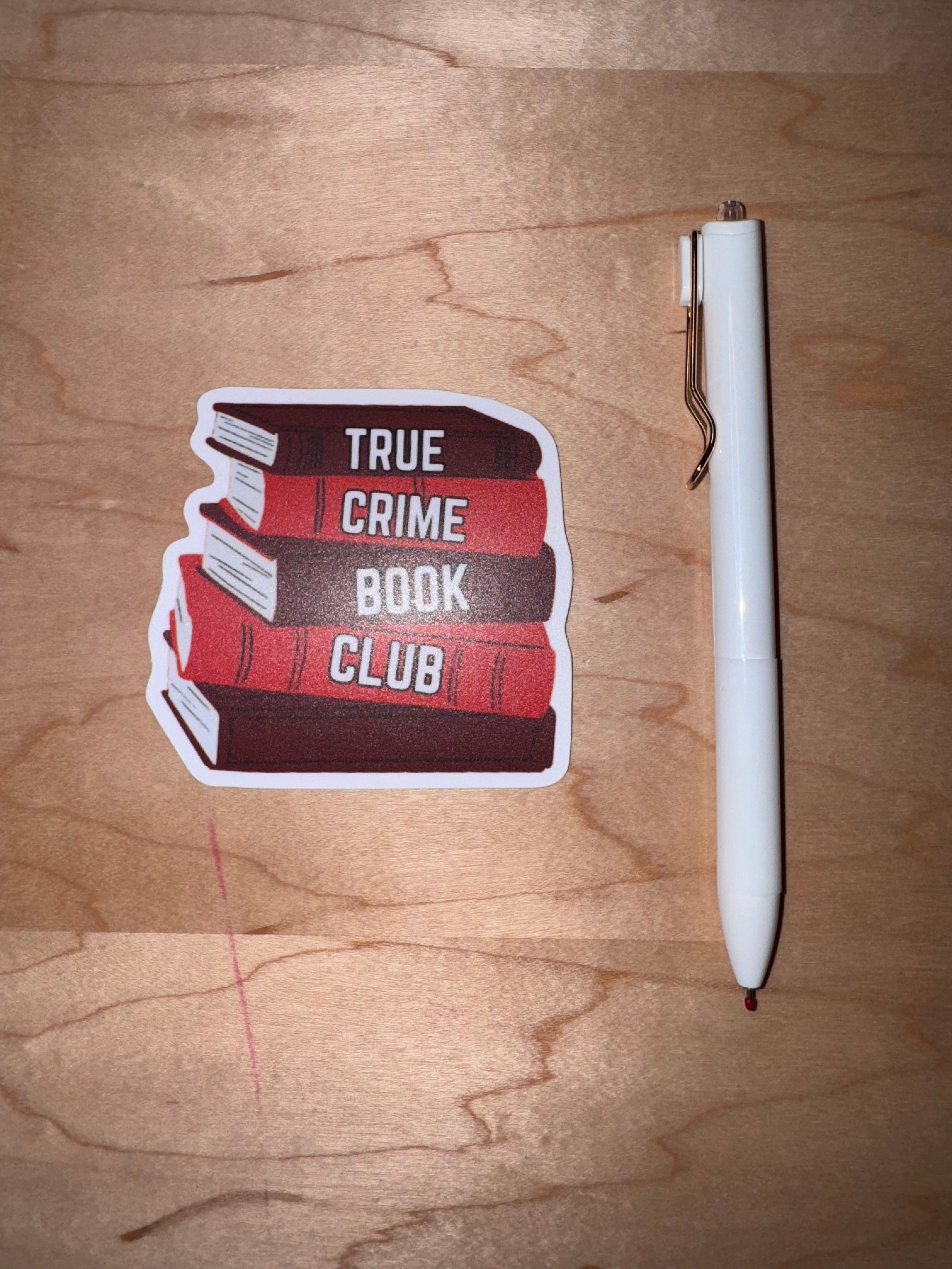 True Crime Book Lover sticker