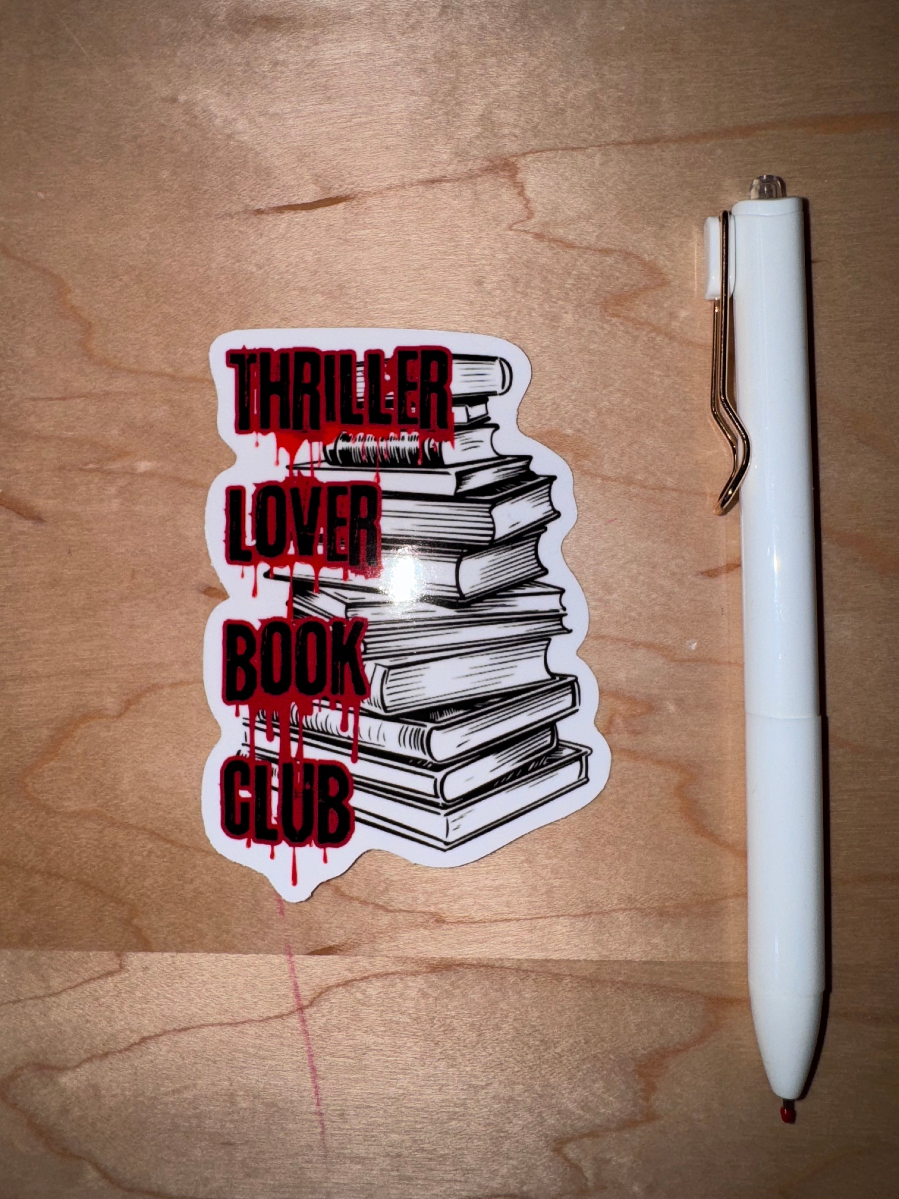 Thriller Lover Book Club sticker