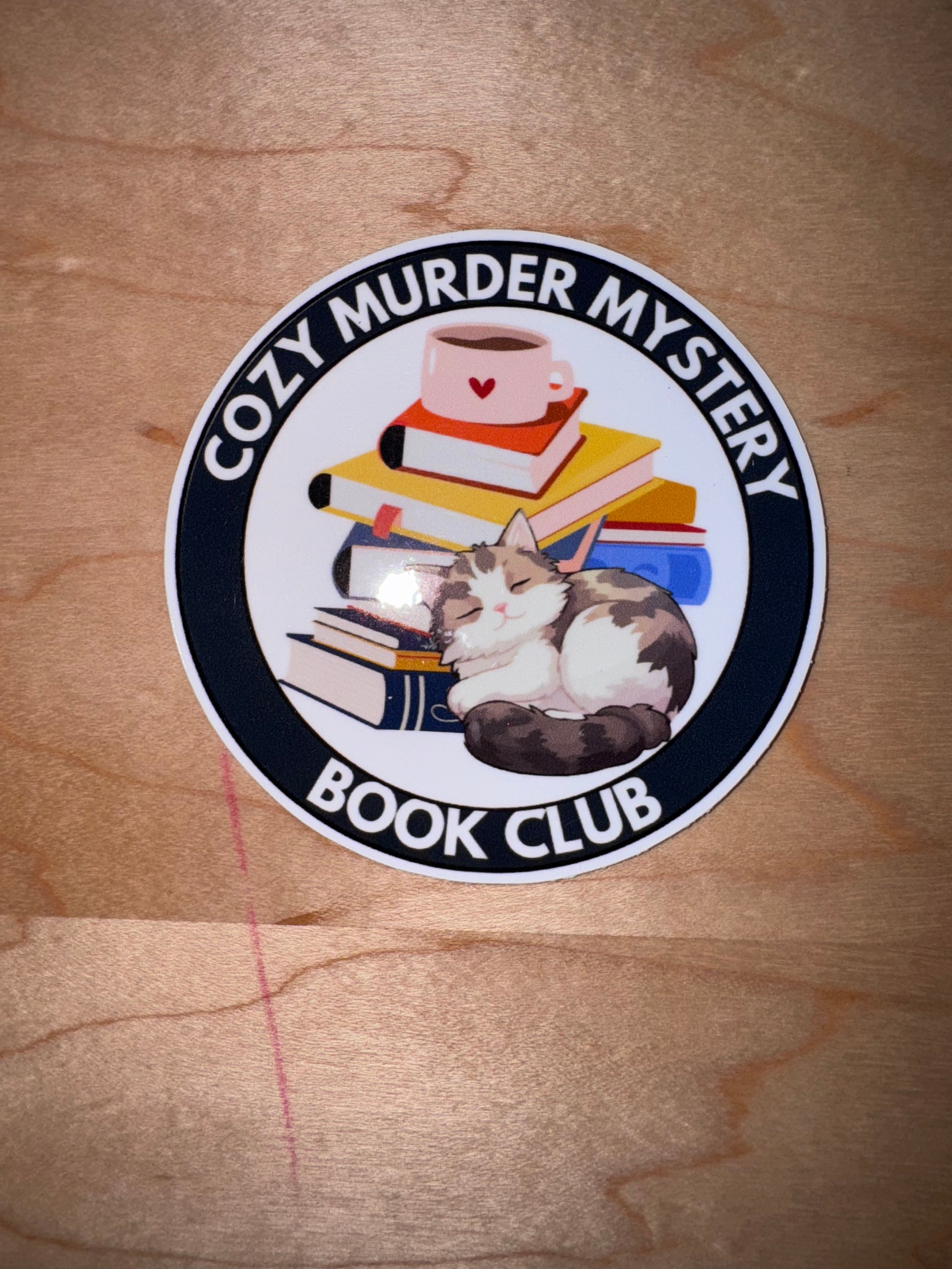 Cozy Mystery Book Club Sticker
