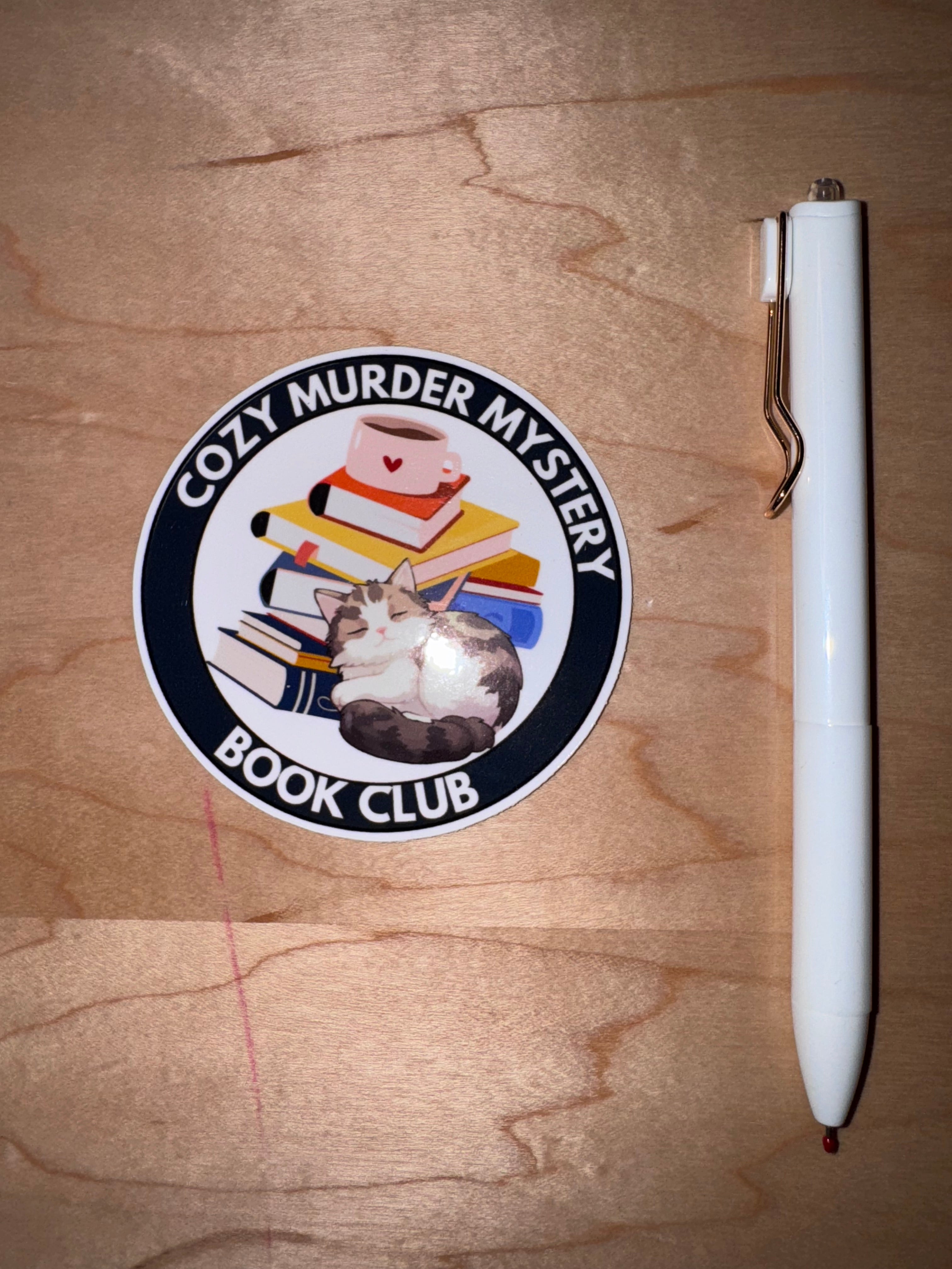 Cozy Mystery Book Club Sticker