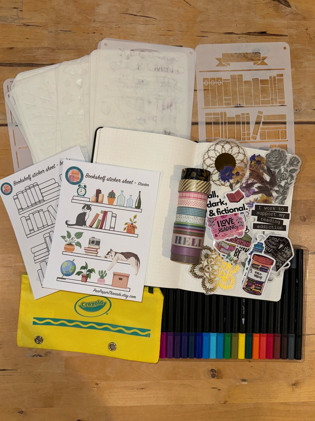 Book bullet journal starter kit