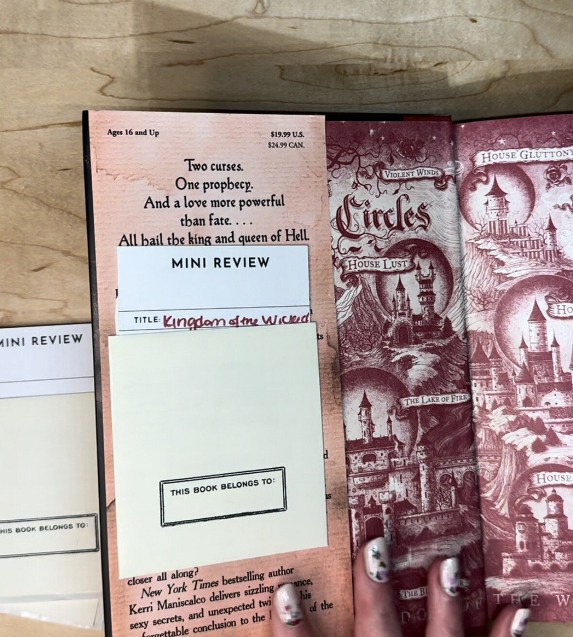 Mini Book review cards with Library Pockets QTY 10